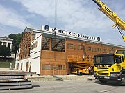 Schützen-Festzelt : Oktoberfest-Aufbau auf der Theresienwiese am 19.07.2019 (©Foto: Martin Schmitz)